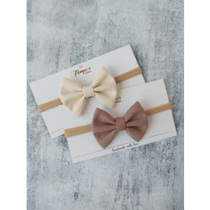 Pempem Bandana Kız Bebek Fiyonk Bandana 2 Li Set