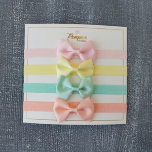 Pempem Bandana Kız Bebek Mini Kurdela Bandana 4 Lü Set