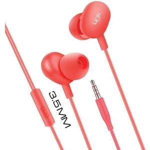 Linktech Spor Kulak Içi Kablolu Mikrofonlu Kulaklık H310 Kırmızı