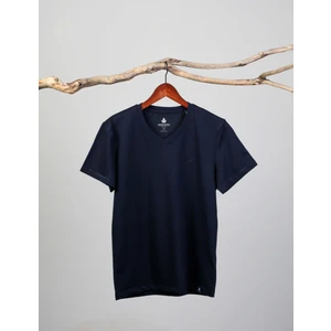 Adam Boxes Erkek V Yaka T-Shirt Neo-Alpes Lacivert