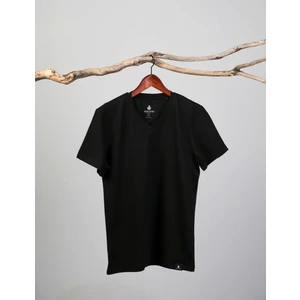 Adam Boxes Erkek V Yaka T-Shirt Neo-Alpes Siyah