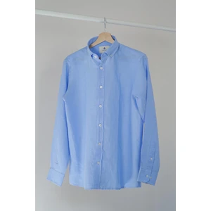 Adam Boxes Slim Fit Düğmeli Yaka Gömlek Neo-Epherest Açık Mavi