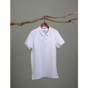 Adam Boxes Erkek Polo Yaka T-Shirt Neo-Essential Beyaz