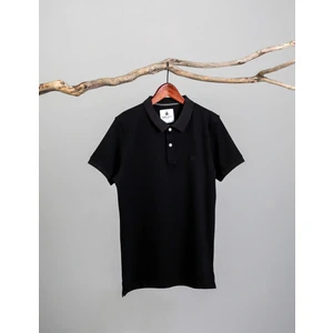 Adam Boxes Erkek Polo Yaka T-Shirt Neo-Essential Siyah