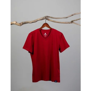 Adam Boxes Erkek V Yaka T-Shirt Neo-Alpes Bordo