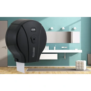 MJ1B Mini Jumbo Wc Kağıdı Dispenseri Siyah