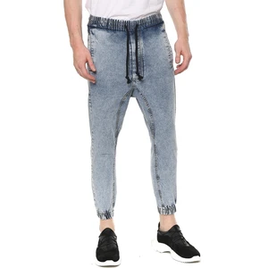 Beli ve Paçası Lastikli Şalvar Model Erkek Kot Pantolon