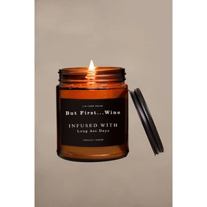 Lyn Home & Decor But First Amber Kavanoz Mum 9oz