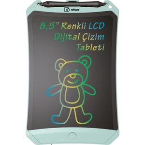 Wicue 8.5” Mıknatıslı LCD Dijital Renkli Çizim Tableti – Yeşil