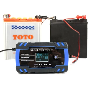 Guangdong Spirit Foxsur 12V 8A 24V 4A Lcd Ekranlı Darbe Onarım Şarj Cihazı, Motosiklet Ve Araba Akü Şarj Cihazı, Agm Derin Çevrim Jel Kurşun-Asit Şarj Cihazı-Us Fiş (Yurt Dışından)