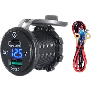 Guangdong Spirit 12/24V Araba Motosiklet Tekne B Için Çift Usb Şarj Soketi Adaptörü (Yurt Dışından)