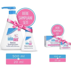 Bebek Şampuanı 500 ml + 20 ml  Bebek Sabunu Kompakt 100 gr + 20 gr