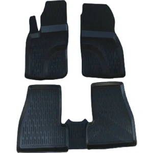 Skoda Roomster 2012 3D Siyah Havuzlu Paspas