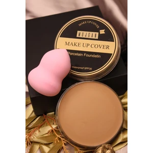 Mujgan Makeup Cover Kapatıcı 211 + Tekli Armut Sünger Pembe Renk