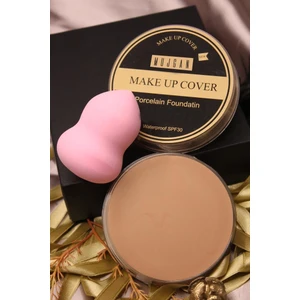 Mujgan Makeup Cover Kapatıcı 210 + Tekli Armut Sünger Pembe Renk Mujgan