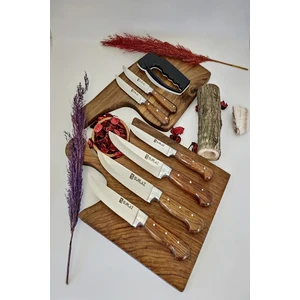  Sürlaz Karma Set Sebze Ekmek Bıçağı + Kasap Bıçağı + Bileme Aparatı