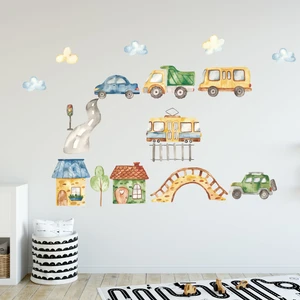 Sticker Ekspres Evler ve Araçlar Arabalar Duvar Sticker Seti