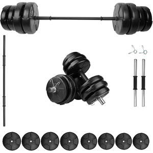 35 kg Dambıl Seti & Halter Seti Ağırlık Fitness Seti