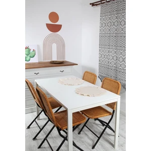 Naturel Amerikan Servisi Yuvarlak 2'li Vintage 40 cm