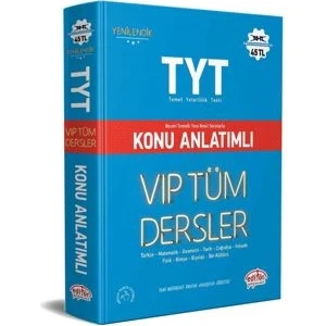 Editör Yayınları TYT Vıp Tüm Dersler Konu Anlatımlı