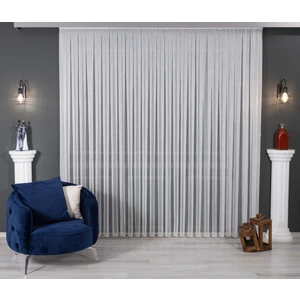 Zincir Tül Perde  Desen Çizgili Tül Perde 1/2 Seyrek  Pile