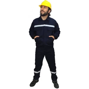 Iş Elbisesi Mont Pantolon Takım 7/7 Gabardin Kumaş Reflektörlü