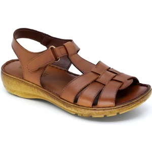 Trendyshose 19S-860 Zn Deri Çırtlı Anatomic Confort Günlük Sandalet