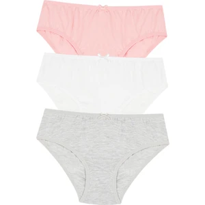 Çok Renkli Teen Simple 3lü Slip Külot