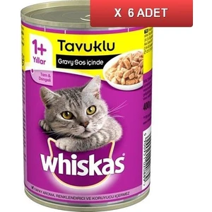Tavuk Etli Kedi Konservesi 400 gr (6 Adet)