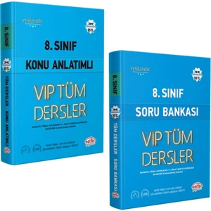 Editör Yayınları 8. Sınıf Tüm Dersler Konu Anlatımlı ve Soru Bankası Seti