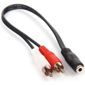 1 Stereo Dişi-2 Rca Kablo