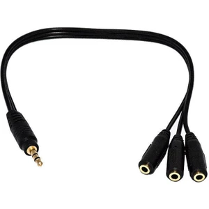 5+1 Ses Sitemi Çevirici 1 Stereo Erkek-3 Stereo Dişi Kablo