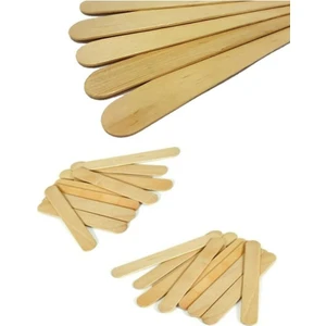 Mujgan 100 Adet Ahşap Ağda Spatulası