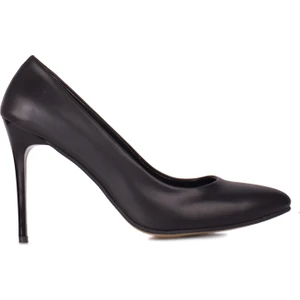 111500 014 Kadın Siyah Büyük & Küçük Numara Stiletto