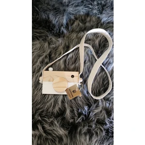 Ahşap Fotoğraf Makinesi - Beyaz