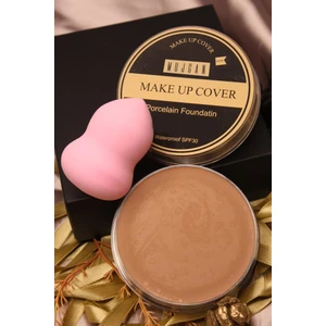 Mujgan Makeup Cover Kapatıcı 212 + Tekli Armut Sünger Pembe Renk Mujgan