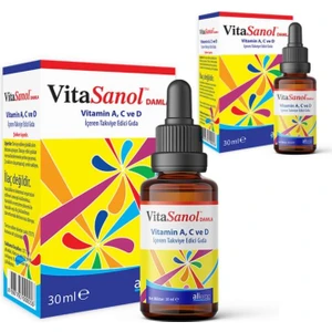 Vitasanol Drops A,c,d 30 ml Damla- 2 Adet