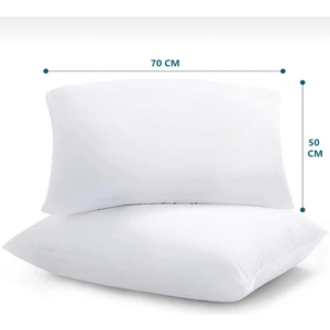 Valena Home Antialerjik 2'li Uyku Yastığı 50 x 70 Cm. 800 Gr. Boncuk Silikon Elyaf