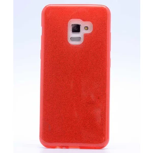 noktaks - Samsung Galaxy A8 Plus 2018 Uyumlu Kılıf Simli Koruyucu Shining Silikon - T3455