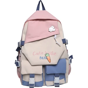 Unisex Okul Sırt Çantası - Pembe (Yurt Dışından)