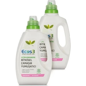 Ecos3 Ultra Konsantre Bitkisel Çamaşır Yumuşatıcı 2X750 ml