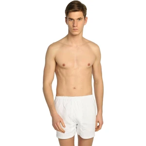 12 Adet Beyaz Renk Paçalı Boxer