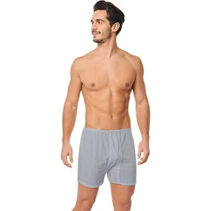 12 Adet Gri Renk Paçalı Boxer