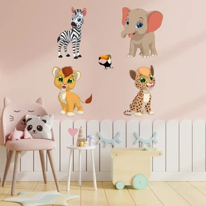 Echo Home Yavru Sevimli Hayvanlar Çocuk Odası Duvar Sticker Büyük Boy