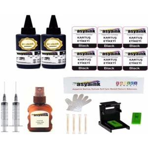 E414 E474 Uyumlu Siyah Kartuş Dolum Seti Pg-46 2*100ML