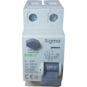 2X40A 30MA Kaçak Akım Rölesi Sigma