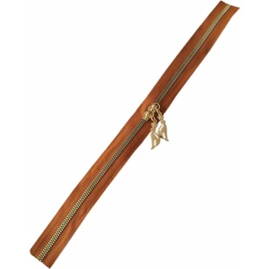 Angel Çanta Akssesuar Çift Başlı Fermuar Light Gold Metal 40 cm