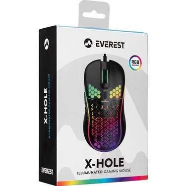 Everest SM-G66 X-Hole USB Siyah 7d Optik 8000DPI LED Işıklı Fiyatı