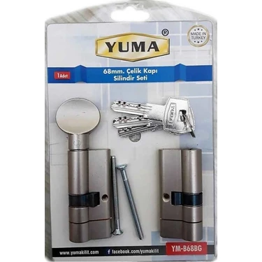 Yuma 68 mm Çelik Kapı Silindir Seti (Ym- B68BG) Fiyatı