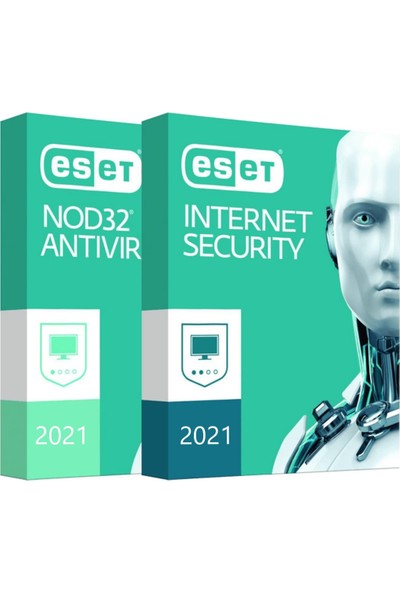 Eset NOD32 & Internet Security 2021 1-3-5-10 Kullanıcı Dijital Lisans